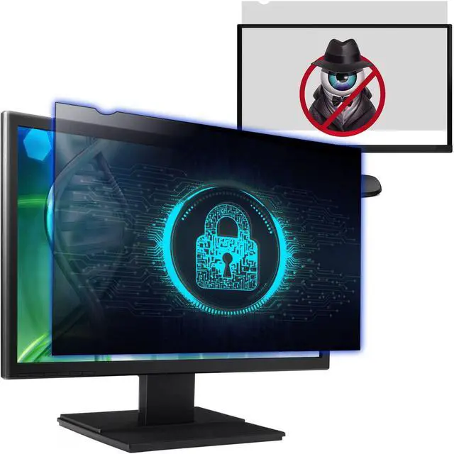 Main image of Computer Privacy Screen Filter for 24 Inch 16:9 Widescreen Monitor, Anti-Spy/Anti Glare Protector Office Accessories - WxH: 20 15/16" x 11 13/16" (532mm x 299mm) (Not for 24" 16:10)