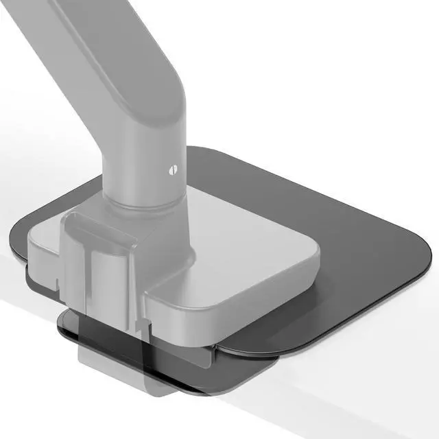 Main image of Steel Monitor Mount Reinforcement Plate for Thin, Glass and Other Fragile Tabletop, Steel Monitor Stand Plate Compatible with Most C-Clamp and Grommet Monitor Arms, Black