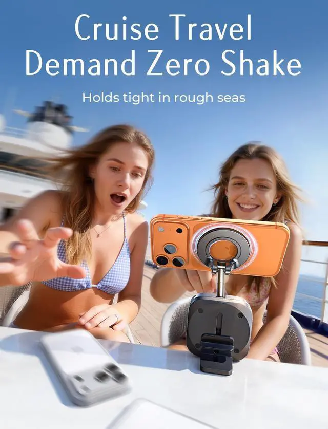 Alt view image 3 of 7 - Airplane Travel Essentials for Women Men Phone Holder Cruise Must Haves International Europe Essentials Travel Size MagSafe Phone Accessories Airplane Gadgets Men Long Flight Easter Gifts