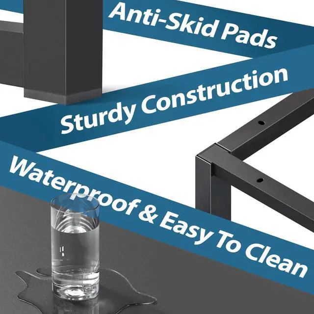 Alt view image 5 of 7 - SHW Mission 40-Inch Home Office Computer Desk, Black