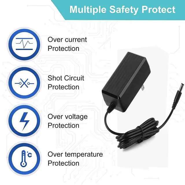 Alt view image 2 of 5 - Massage Gun Power Adapter 25.2V-1A AC/DC Supply Charger Cord Compatible with FITPULSE,Chirogun,DARKIRON,kamu Massage Gun and More 25.2V Electric Massager Power Supply Battery Charger