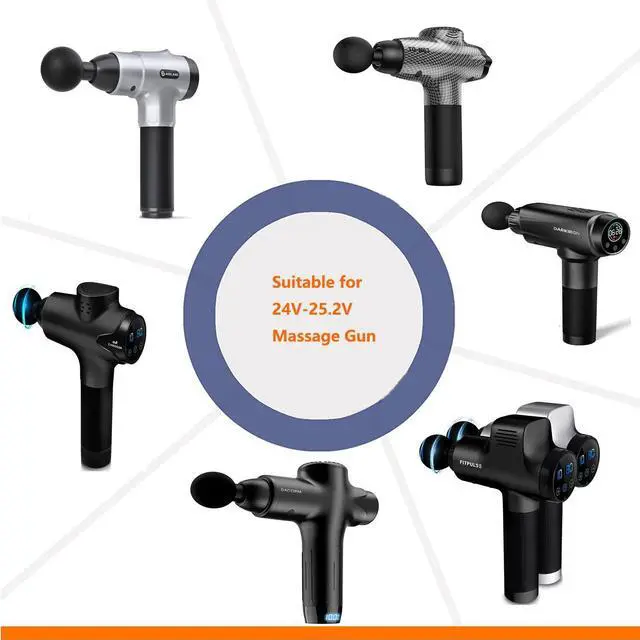 Alt view image 4 of 5 - Massage Gun Power Adapter 25.2V-1A AC/DC Supply Charger Cord Compatible with FITPULSE,Chirogun,DARKIRON,kamu Massage Gun and More 25.2V Electric Massager Power Supply Battery Charger