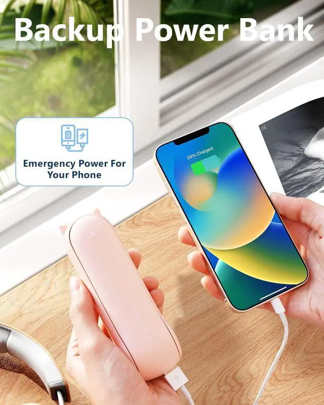 Alt view image 6 of 7 - Misting Fan Portable, Handheld Personal Mister Fans, Small Fan Rechargeable, Mini Spray Water Mist, Kids Women Portable Fans For Travel, Outdoors, Hiking, Camping Home Office (Pink)