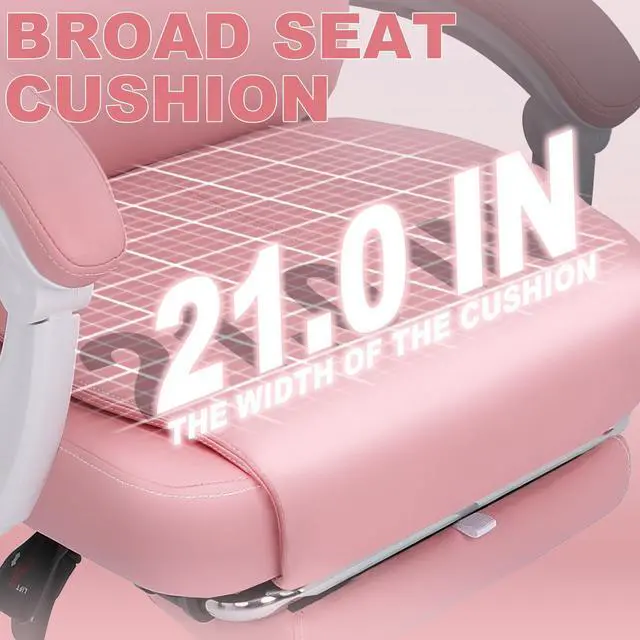 Alt view image 5 of 5 - Big and Tall Office Chair with Footrest, High Back Desk Chair with Linkage Armrest, 90-155° Recline Executive Computer Chairs with Adjustable Height for Home