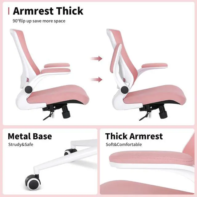 Alt view image 3 of 6 - Tall Office Chair, Drafting Chair for Standing Desk, High Office Chair with Adjustable Lumbar Support, Flip-up Arm and Footrest Ring, Tall Drafting Chair for Bar Height Desk