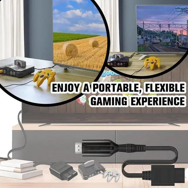 Alt view image 4 of 7 - HD1080P HDMI Adapter for Retro Gaming Console AV to HDMI Converter Cable