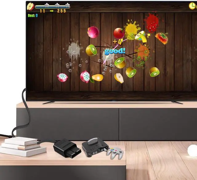 Alt view image 6 of 7 - HD1080P HDMI Adapter for Retro Gaming Console AV to HDMI Converter Cable