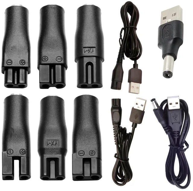 Main image of Power Cord 5V Replacement Charger USB adapter is suitable for a variety of electric hairdressers shavers purifiers table lamps and others 5521 adapter hq8505 A00390 charging line