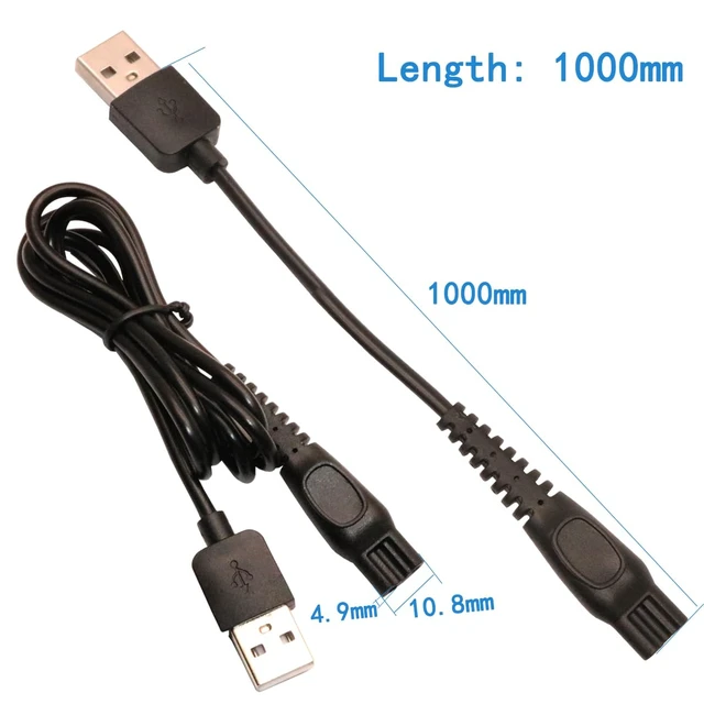 Alt view image 7 of 7 - Power Cord 5V Replacement Charger USB adapter is suitable for a variety of electric hairdressers shavers purifiers table lamps and others 5521 adapter hq8505 A00390 charging line