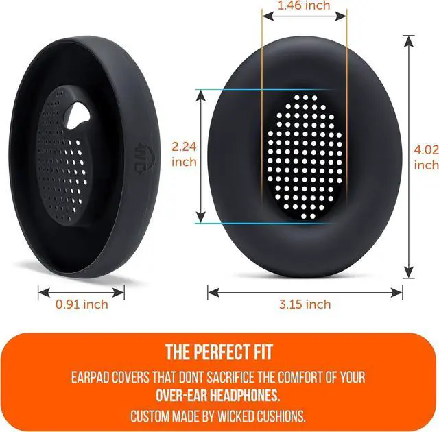 Alt view image 5 of 7 - SweatZ XM4 - Patented Protective Earpad Sweat Covers for WH1000XM4 by | Silicone Ear Covers for WH-1000XM4 Headphones | Sweatproof & Easily Washable | Black