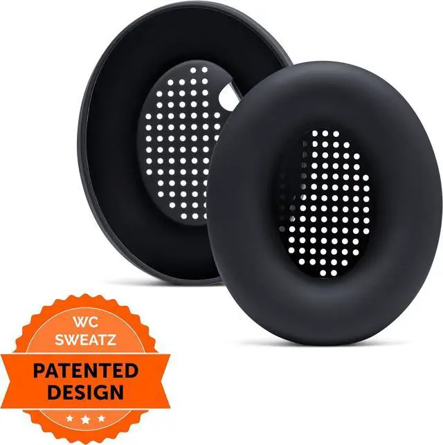 Alt view image 6 of 7 - SweatZ XM4 - Patented Protective Earpad Sweat Covers for WH1000XM4 by | Silicone Ear Covers for WH-1000XM4 Headphones | Sweatproof & Easily Washable | Black