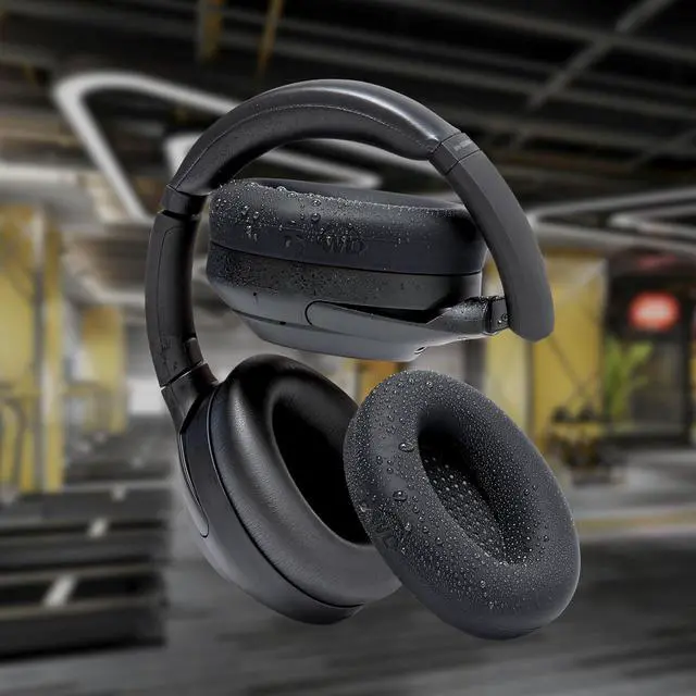 Alt view image 7 of 7 - SweatZ XM4 - Patented Protective Earpad Sweat Covers for WH1000XM4 by | Silicone Ear Covers for WH-1000XM4 Headphones | Sweatproof & Easily Washable | Black