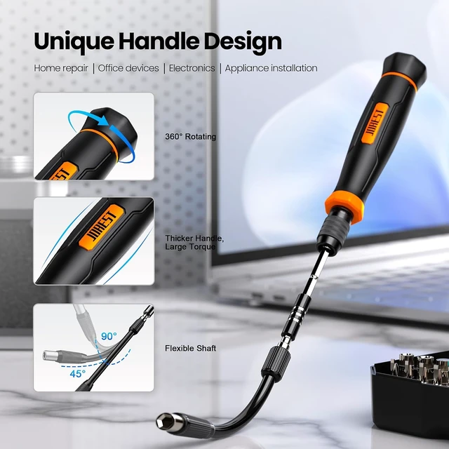 Alt view image 2 of 7 - JOREST 152 in 1 Small Precision Screwdriver Set Tool Gifts for Men Mini Repair Tool Kit for Electronics Macbook Laptop PC RC PS5 iPhone Jewelers Xbox Glasses