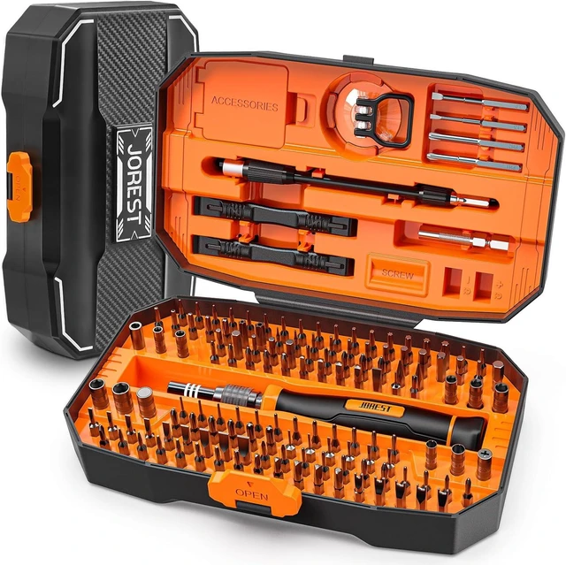 Main image of JOREST 152 in 1 Small Precision Screwdriver Set Tool Gifts for Men Mini Repair Tool Kit for Electronics Macbook Laptop PC RC PS5 iPhone Jewelers Xbox Glasses