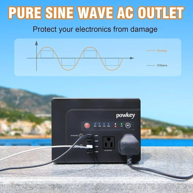Alt view image 5 of 7 - 200W Portable Power Bank with AC Outlet 120V, 146Wh Power Station