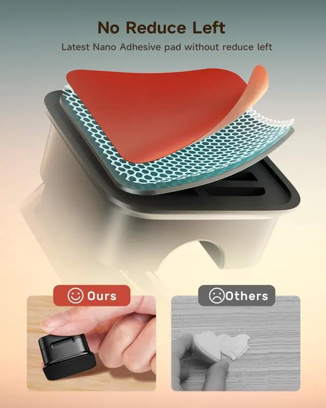 Alt view image 2 of 6 - Cord Organizer Holder, 8 Pack Magnetic Desk Cable Clips Management, Hide Phone Charging Cable Keeper, Strong Adhesive Wire Charger Holder for Nightstand, Kitchen Appliances, Office Supplies