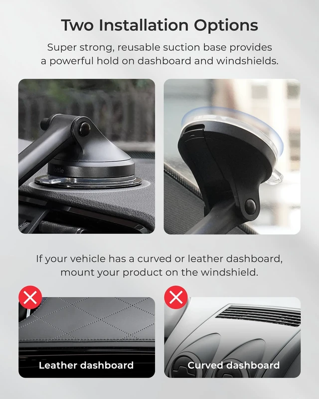 Alt view image 5 of 7 - iTap 3 Magnetic Dash & Windshield Car Mount for Smartphone iPhone 18 | 10 N52 Magnets, iPhone Samsung Galaxy S26 S25, Google Pixel 10 via Ring Adapter, Slim Design, 360° Rotation, 3.5 lbs Load
