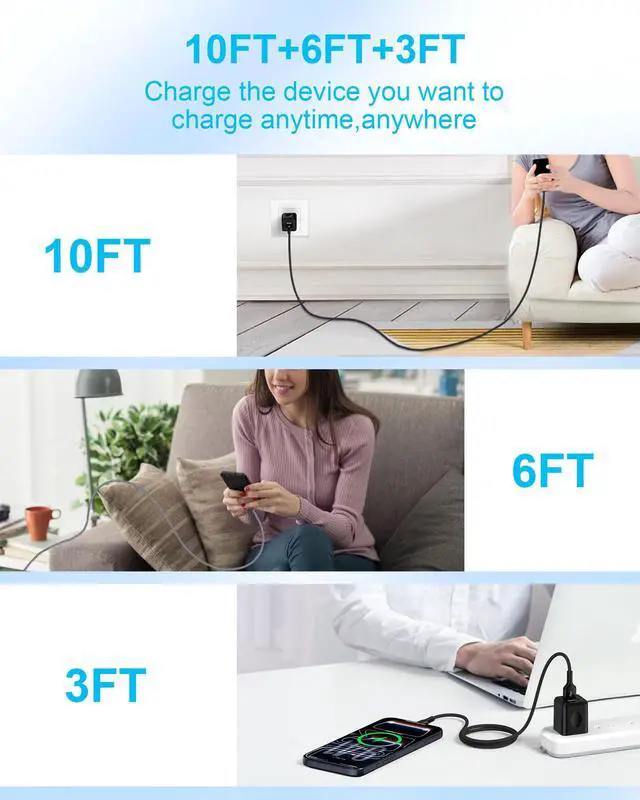 Alt view image 7 of 7 - iPhone 17e 17 Carplay Cable USB C Charger Fast Charging for iPhone 17 Pro Max 17Pro Air 16e 16 15 Plus, USB to USB-C Cord USBC Android Auto Car Play Cable Power Wire Type C Apple Galaxy 3FT for Car