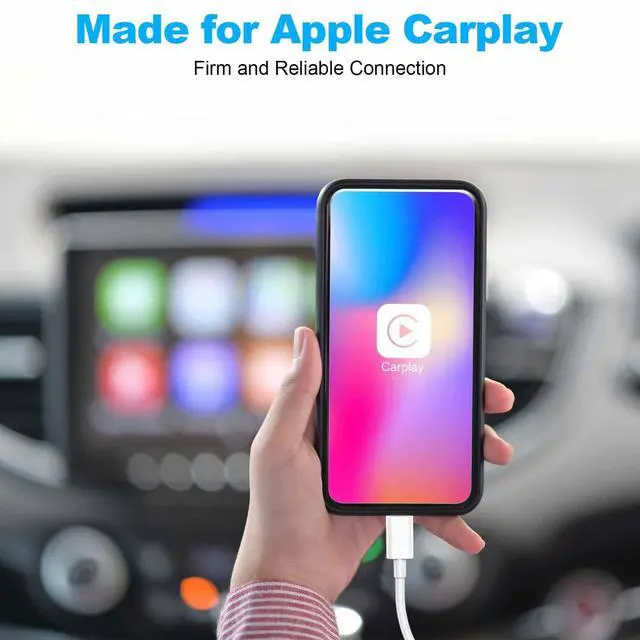 Alt view image 2 of 7 - Car Apple Carplay CableUSB A to Lightning Cable 3FT Compatible with iPhone 14 13 12 11 Pro Max XR XS X Charger CordCar Charging Cord