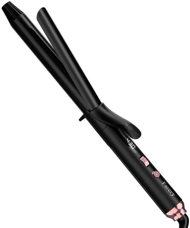 Main image of Long Barrel Curling Iron 1 Inch, Ceramic Curling Iron for Thin Hair, Infused Argan Oil & Keratin, Long Lasting Styling, 11 Adjustable Temp, Include Clips & Silicone Pad