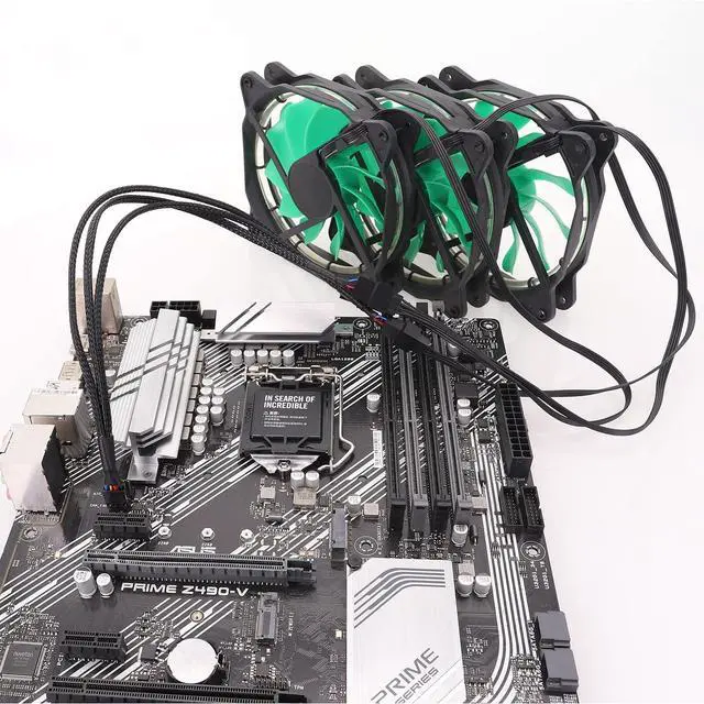 Alt view image 6 of 7 - 3 Way 4 Pin PWM Fan Splitter Cable,12 inch PC Fan Extension Cable, CA PWM Fan Extension Cable, for Computer ATX Case 4-Pin/3-Pin Cooling Fan Cable (2 Pack