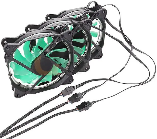 Alt view image 7 of 7 - 3 Way 4 Pin PWM Fan Splitter Cable,12 inch PC Fan Extension Cable, CA PWM Fan Extension Cable, for Computer ATX Case 4-Pin/3-Pin Cooling Fan Cable (2 Pack