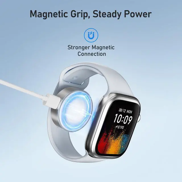 Alt view image 3 of 7 - Apple Watch 11 Charger,5W USB C Magnetic Charging Adapter for iWatch USBC & iPhone Power Port,Portable Type C Wireless Watch Charger Dock for iWatch Series 10 9 8 7 6 Ultra SE 3 2,42/46/44mm