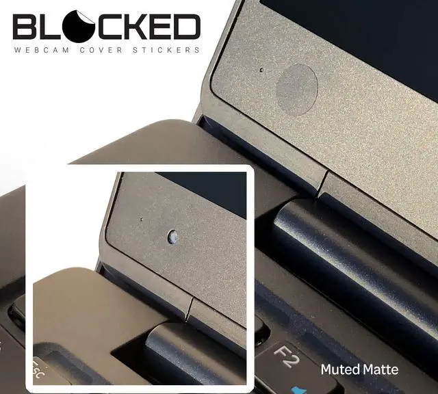 Alt view image 3 of 7 - Original Vinyl Webcam Cover Stickers | 57 Restickable & Stackable Privacy Covers | for All Camera-endable Devices | 3-Sizes | Black (Matte)