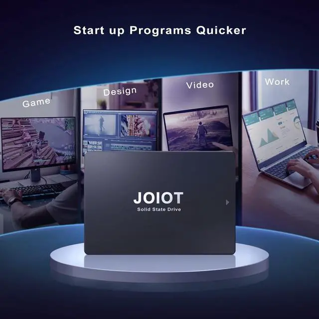 Alt view image 6 of 7 - 512GB SSD Internal Solid State Hard Drive, 3D NAND 2.5inch SATA III 6GB Internal SSD, Up to 550MB/s, Upgraded Performance for PC Laptop Game Creation