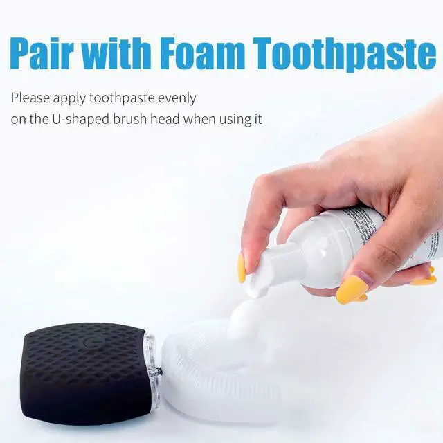 Alt view image 7 of 7 - Ultrasonic Toothbrush for Adults Automatic Electric Toothbrush Portable Washable Soft Bristles 30s Automatic Timer Wireless Charging Dual-Use for Travel & Home