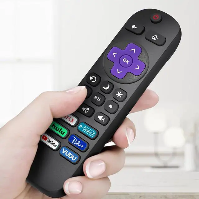 Alt view image 3 of 7 - 6 Pack Replacement Remote Control for Roku TV, Compatible with All Onn Roku/Hisense Roku/Sharp Roku/Philips Roku/TCL Roku Smart TVs(Not for Roku Stick, Box or Speaker)