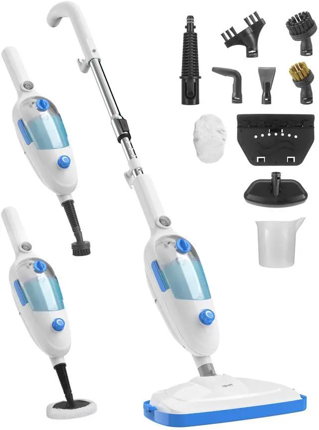 Main image of Steam Mop for Floor Cleaning, 10in1 Multi Purpose Handheld Steamer Cleaner Detachable for Vinyl, Laminate, Carpet, Tile Hard Floor Grout w/ 2 pad, 23ft Cord, 15oz Tank, Adjustable Steam & Height