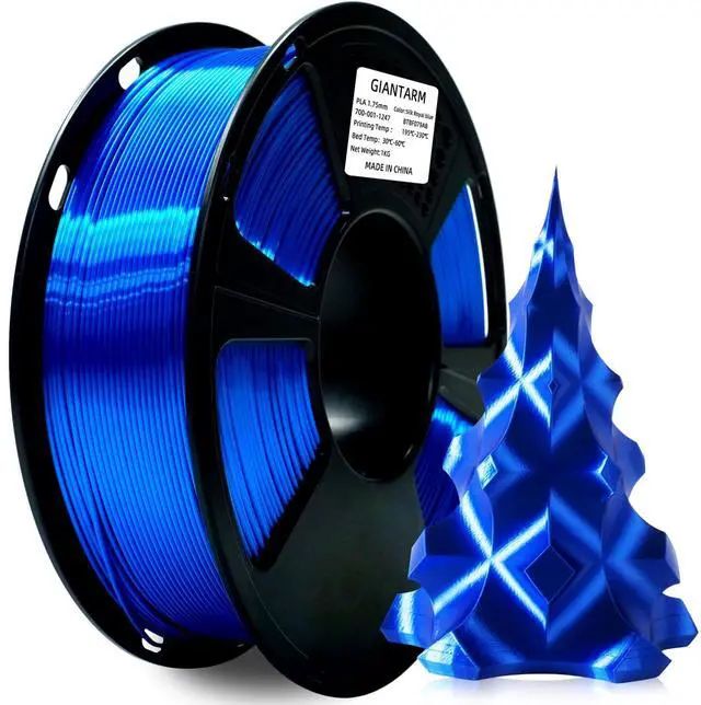 Main image of 3D Printer Filament, Silk Royal Blue Pla Filament, 1Kg(2.2lbs) Spool, 1.75mm Dimension Accuracy +/- 0.03mm, 3D Printing Filament
