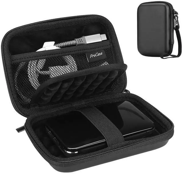 Main image of External Hard Drive Travel Case for 2.5" HDD/SSD -Black