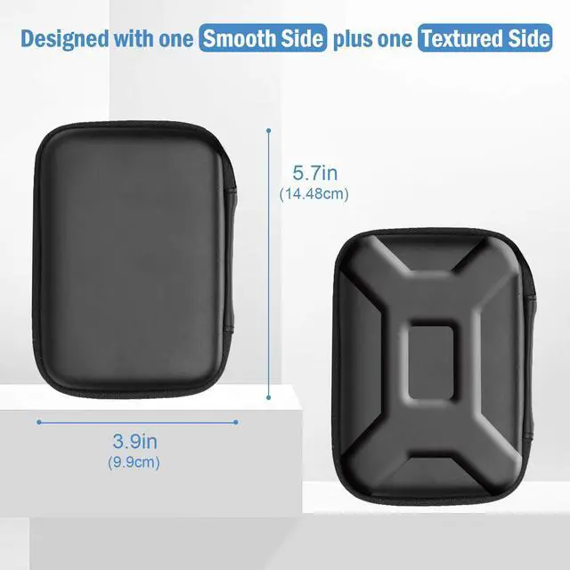 Alt view image 6 of 7 - External Hard Drive Travel Case for 2.5" HDD/SSD -Black