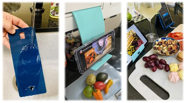 Alt view image 4 of 7 - Buddy Cell Phone and Tablet Stand Companion - Ideal for Air Travel, Work, and Home Use - Flexible Holder for All Mobile Devices - The Ultimate iPhone Cell Phone Stand Solution