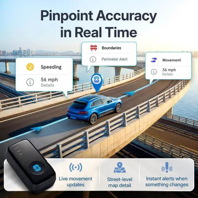 Alt view image 4 of 7 - Atlas GPS Tracker for Vehicles & Kids (Subscription Required) | Up to 14-Day Battery Life | Waterproof Magnetic Case, Geofencing, Portable Real Time Mini GPS Car Tracker w/Lifetime Support
