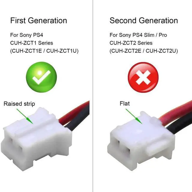 Alt view image 5 of 5 - 1300mAh LIP1522 Battery Replacement Compatible with Sony PlayStation 4 PS4 Dualshock 4 Wireless Controller CUH-ZCT1E, CUH-ZCT1H, CUH-ZCT1H/B, CUH-ZCT1H/R, CUH-ZCT1U