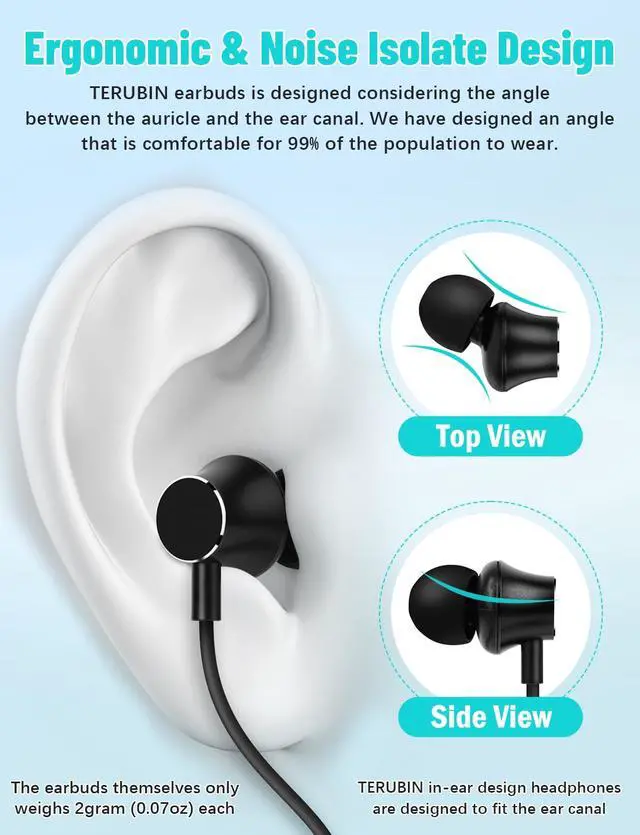 Alt view image 4 of 7 - Neckband Bluetooth Headphones, 200H Long Playtime Wireless Stereo Neckband Earbuds with Microphone, Waterproof Around The Neck Headphones in Ear Headset for Sports/Workout/Office (Dark Blue)