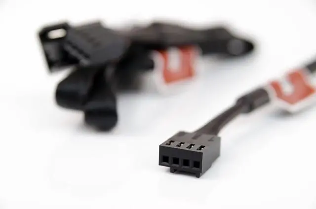 Alt view image 2 of 2 - NA-SEC1, 4-Pin Extension Cables (30cm, Black)