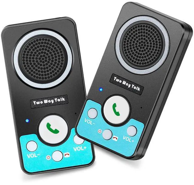 Main image of Intercoms Wireless for Home, Full Duplex Long Range Wireless Intercom, 8 Volume Levels, 4 Chime Intercoms, 2 Way Intercom for Home, Business(2 Packs Black)
