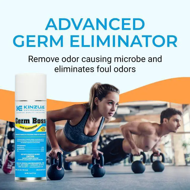 Alt view image 2 of 6 - Germ Boss Strong Odor Eliminator, Fast-Acting Cleaning & Deodorizing Fogger, Mold Bomb Fogger for Smell Control with Fresh Scent, Covers Up to 1,000 cu ft, 6 oz