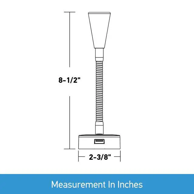 Alt view image 7 of 7 - 12V LED Reading Light RV Dimmable Reading Lamp with USB Charger 12 Volt Flexible Neck Light for Boat Camper Van Trailer Interior Lighting, Hard-Wired Surface Mount, 2-Pack
