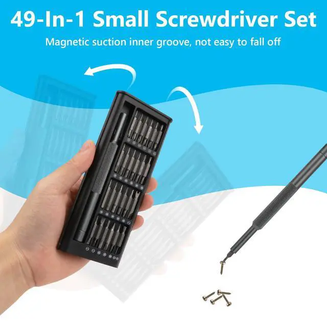 Alt view image 5 of 7 - 49-in-1 Small Screwdriver Set, Magnetic Screwdriver Set, Mini Screw Driver Set Kit, Repair Precision Tools for Computers, Laptops, Glasses, Watches, Electronic Devices