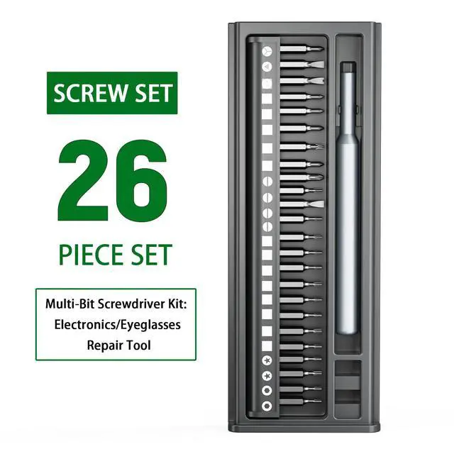Alt view image 4 of 7 - 26 in 1 Small Precision Screwdriver Set with Case, Multifunction Magnetic Mini Repair Tool Kit for Electronics, Glasses, Computer, Eyeglass, MacBook, PC, Phone, Watch (Plastic box, 26)