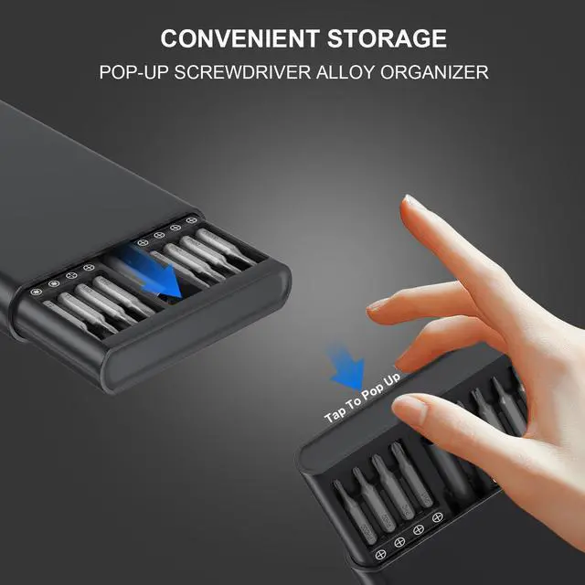 Alt view image 7 of 7 - Precision Screwdriver Set 33-In-1 Small Screwdriver Set,Mini Screwdriver Kit Magnetic Professional Electronic Repair Tool for PC,Computer,Laptop,Iphone,Cell Phone,MacBook,Tablet,Watch,Glasses