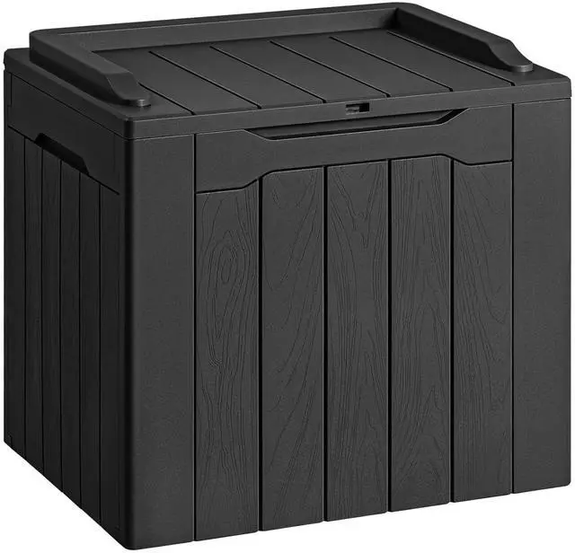 Main image of 30 Gallon Resin Deck Box Waterproof Outdoor Storage Box for Patio Furniture Pool Accessories Indoor Storage for Cushion Garden Tools (30 Gallon, Black)