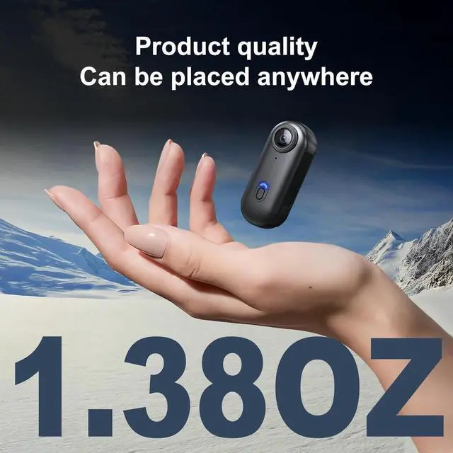 Alt view image 7 of 7 - Thumb Action Camera | Mini POV Sports Camera, Waterproof Action Camera the Size of a Thumb for Running, Cycling, Hiking, Swimming, Outdoor Adventures, Vlogging (Black, 128, GB)