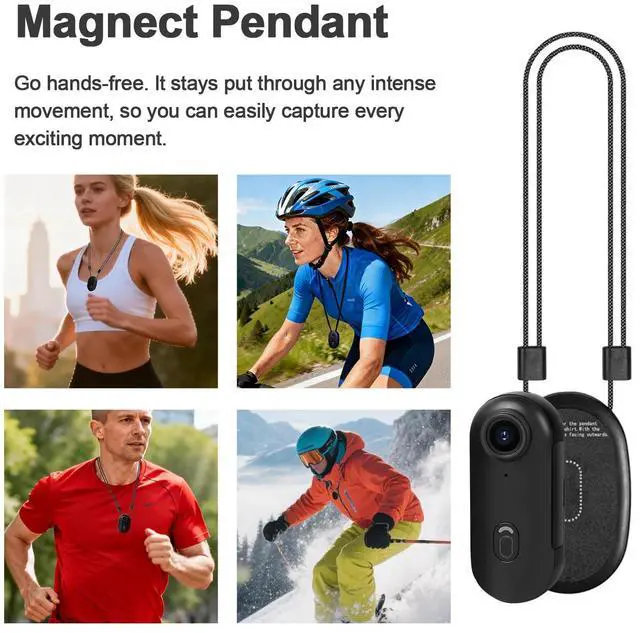 Alt view image 6 of 7 - Thumb Action Camera | Mini POV Sports Camera, Waterproof Action Camera the Size of a Thumb for Running, Cycling, Hiking, Swimming, Outdoor Adventures, Vlogging (Black, 128, GB)