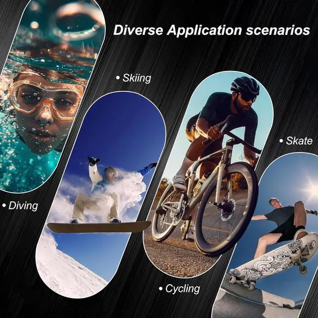 Alt view image 2 of 7 - Thumb Action Camera | Mini POV Sports Camera, Waterproof Action Camera the Size of a Thumb for Running, Cycling, Hiking, Swimming, Outdoor Adventures, Vlogging (Black, 128, GB)